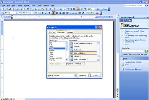 Address Your Letter In Microsoft Word 2003 Directly From Microsoft Outlook 2003